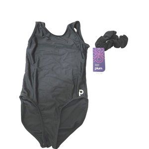 Child's Large Leotard w/Scrunchie Plum Raven Basic Tank